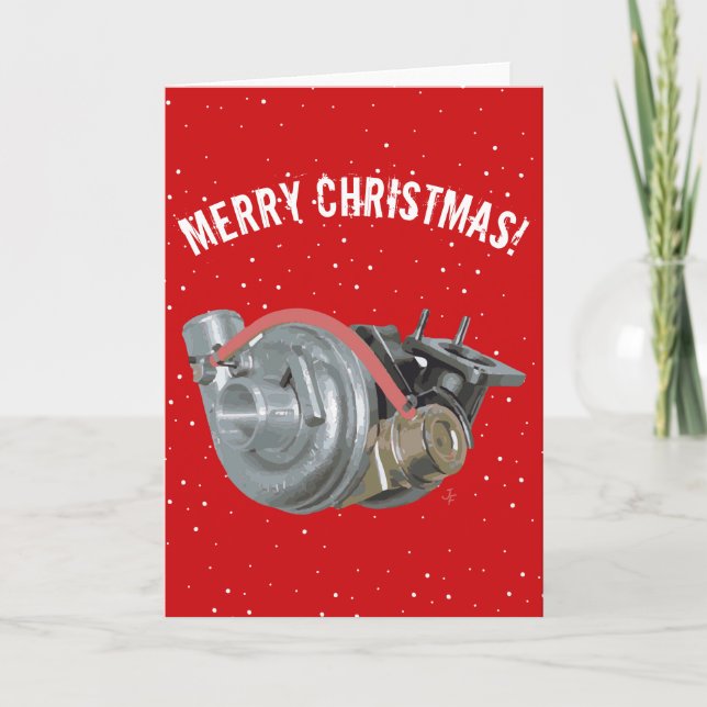 Cartes Pour Fêtes Annuelles Turbocompresseur (Devant)