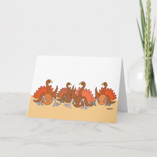 Cartes Pour Fêtes Annuelles Turclés Thanksgiving (Devant)