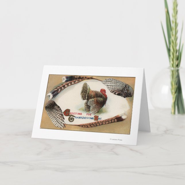 Cartes Pour Fêtes Annuelles Turkey Feathers (Devant)