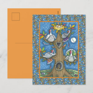 CARTES POUR FÊTES ANNUELLES TURQUIE ARBRE, GRÂCE À DES GOBBERS AMUSANTS QUI SE