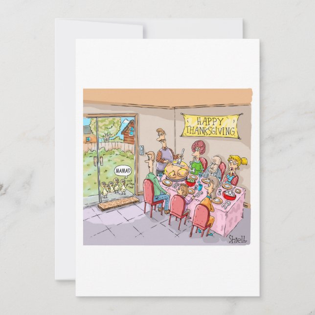 Cartes Pour Fêtes Annuelles TURQUIE ENFANTS Drôle Thanksgiving (Devant)