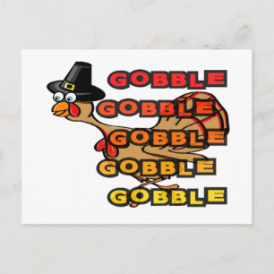 Cartes Pour Fêtes Annuelles Turquie gobble grâces dîner farce d'action de grâc