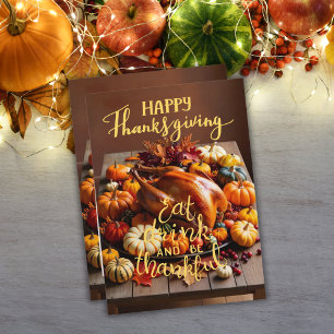Cartes Pour Fêtes Annuelles Turquie heure : Thanksgiving