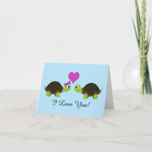 Cartes Pour Fêtes Annuelles Turtle Love