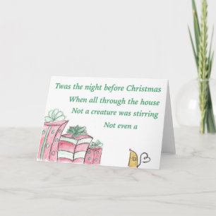 Cartes Pour Fêtes Annuelles twas la nuit avant Noël
