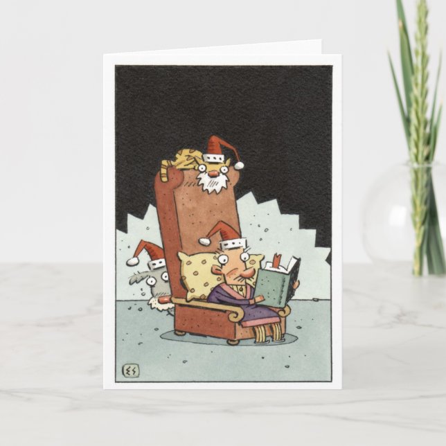 Cartes Pour Fêtes Annuelles 'Twas la nuit avant Noël (Devant)