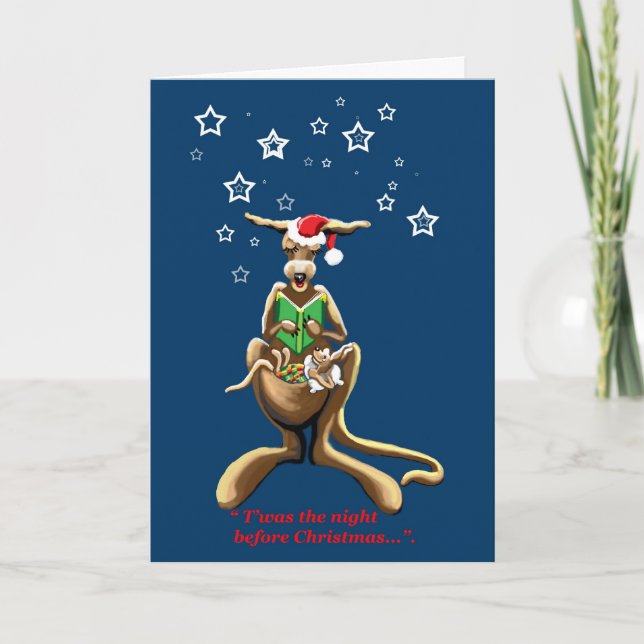 Cartes Pour Fêtes Annuelles Twas la nuit avant Noël (Devant)