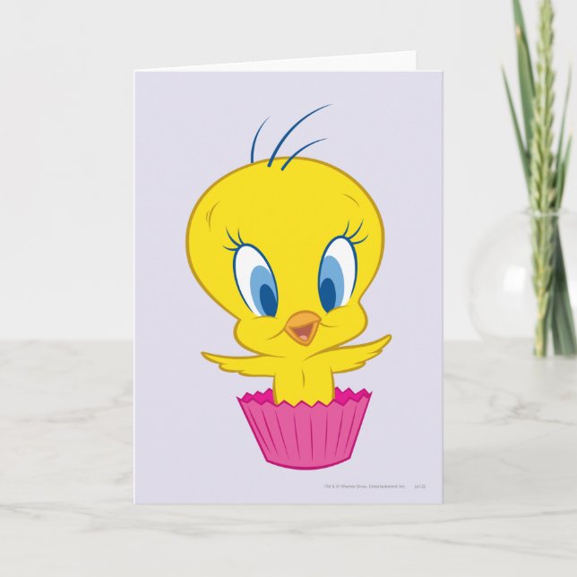 Cartes Pour Fêtes Annuelles TWEETY™ Cupcake (Devant)
