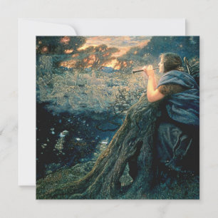 Cartes Pour Fêtes Annuelles “Twilight Fantasy” d'Edward Robert Hughes