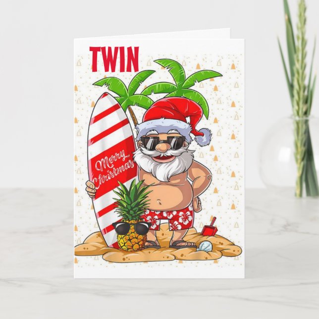 CARTES POUR FÊTES ANNUELLES **TWIN** TEMPS POUR DIFFUSER LA FÊTE COOL (Devant)