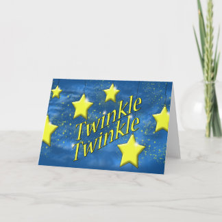 Cartes Pour Fêtes Annuelles Twinkle, Twinkle Little Star