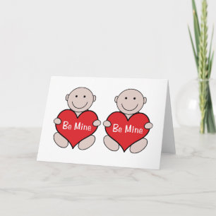 Cartes Pour Fêtes Annuelles Twins Valentine Graphic