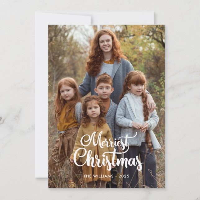 Cartes Pour Fêtes Annuelles Two Sided Christmas Photo Cards (Devant)