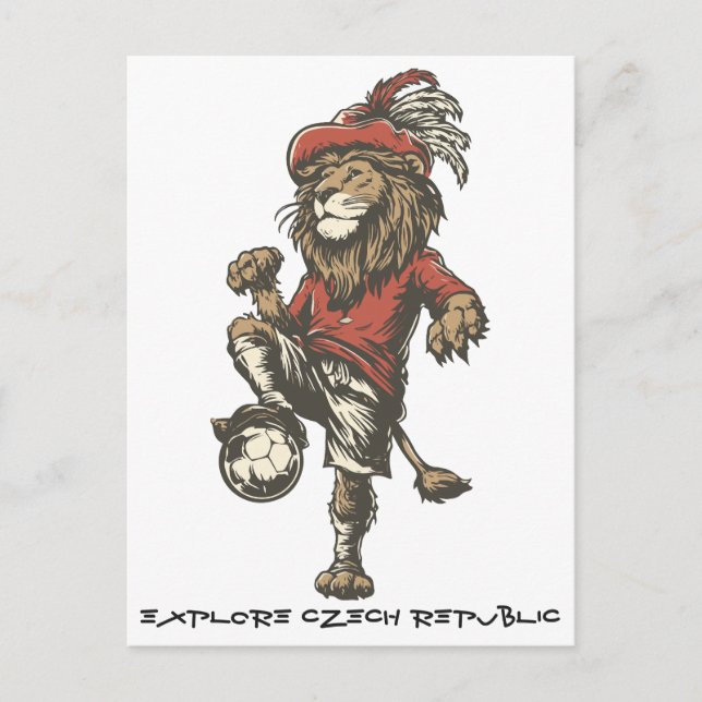 Cartes Pour Fêtes Annuelles Two‑Tailed Lion Striker (Devant)