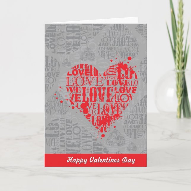 Cartes Pour Fêtes Annuelles Typografy (Devant)