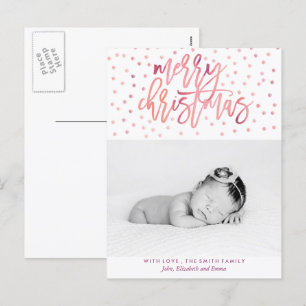 Cartes Pour Fêtes Annuelles Typographie aquarelle photo de Noël