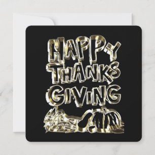 Cartes Pour Fêtes Annuelles Typographie bon thanksgiving Citrouille de récolte