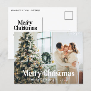 Cartes Pour Fêtes Annuelles Typographie botanique moderne et élégante