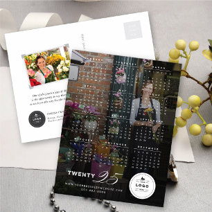 Cartes Pour Fêtes Annuelles Typographie de Mix moderne 2025 Calendrier Photo N