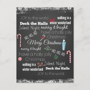 Cartes Pour Fêtes Annuelles Typographie des citations de Noël