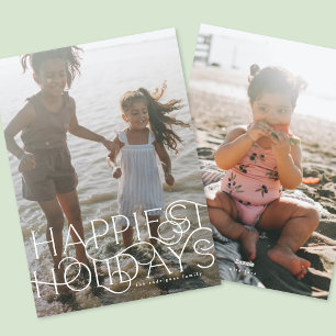 Cartes Pour Fêtes Annuelles Typographie élégante et moderne Photo tendance La