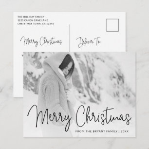 Cartes Pour Fêtes Annuelles Typographie élégante Photo Élégante