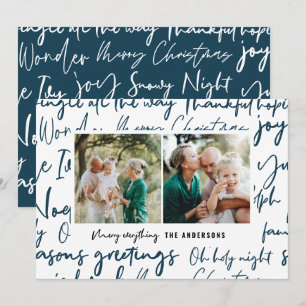 Cartes Pour Fêtes Annuelles Typographie graphique audacieuse moderne photo de 