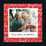 Cartes Pour Fêtes Annuelles Typographie graphique audacieuse moderne photo de<br><div class="desc">Typographie graphique moderne et audacieuse carte de vacances Noël multi photo. Un design noir et blanc amusant. Partie d'une collection.</div>