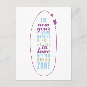 Cartes Pour Fêtes Annuelles Typographie inspirée de citation de nouvelle année