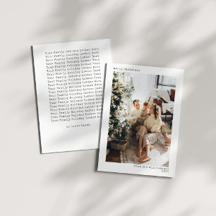 Cartes Pour Fêtes Annuelles Typographie minimaliste Joyeux Noël