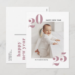 Cartes Pour Fêtes Annuelles Typographie moderne bleue Bonne année 2022 Photo