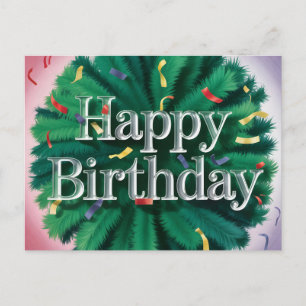 Cartes Pour Fêtes Annuelles Typographie Moderne Joyeux Anniversaire Brillante