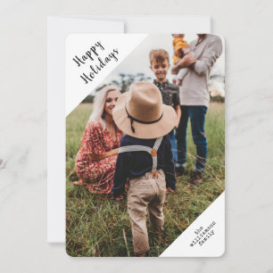 Cartes Pour Fêtes Annuelles Typographie moderne Script Noël Photo Holiday