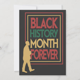 Cartes Pour Fêtes Annuelles Typographie Mois de l'Histoire des Noirs pour Touj