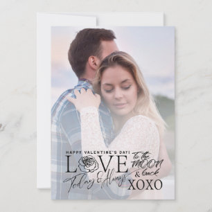 Cartes Pour Fêtes Annuelles Typographie personnalisée pour la Saint-Valentin a