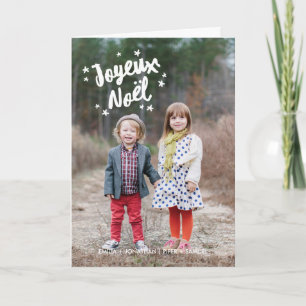 Cartes Pour Fêtes Annuelles Typographie photo de voeux de Noël
