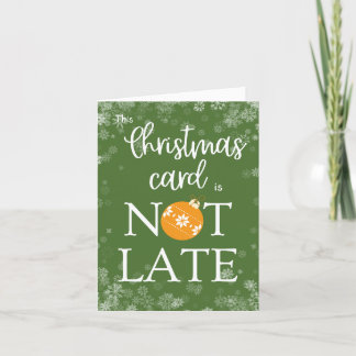 Cartes Pour Fêtes Annuelles Typographie Rétro Vintage Noël en Retard Drôle