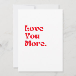 Cartes Pour Fêtes Annuelles Typographie Romantique Rouge Gras Amour Vous Plus