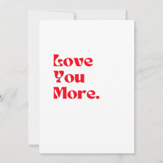Cartes Pour Fêtes Annuelles Typographie Romantique Rouge Gras Amour Vous Plus
