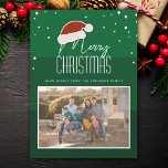 Cartes Pour Fêtes Annuelles Typographie simple et élégante Famille Photo Noël<br><div class="desc">Typographie simple et élégante Carte de Noël Famille Photo de vacances</div>