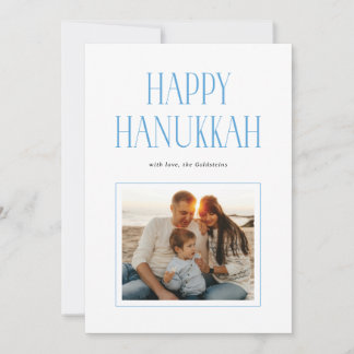 Cartes Pour Fêtes Annuelles Typographie simple et moderne de Joyeux Hanukkah s