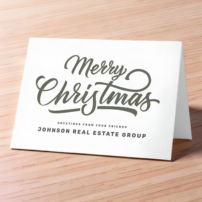 Cartes Pour Fêtes Annuelles Typographie simple moderne Ajouter un logo (Créateur téléchargé)