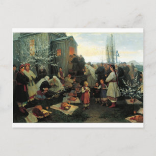 Cartes Pour Fêtes Annuelles Ukrainien Pâques/bénédiction Den de velyk