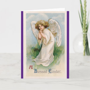 Cartes Pour Fêtes Annuelles Un ange de Pâques béni