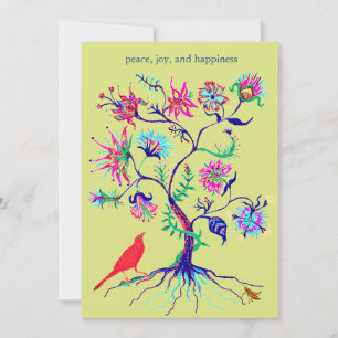 Cartes Pour Fêtes Annuelles Un arbre de vie