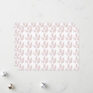 Cartes Pour Fêtes Annuelles un arrière - plan blanc avec des feuilles roses