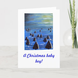 Cartes Pour Fêtes Annuelles Un bébé de Noël !