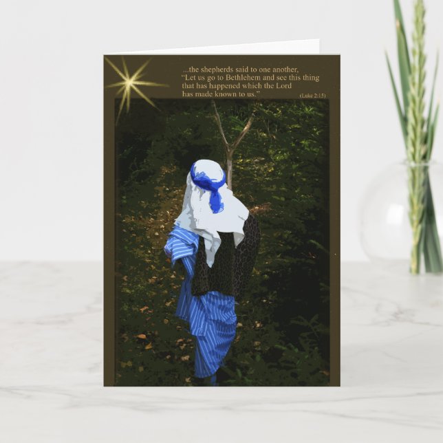 Cartes Pour Fêtes Annuelles Un berger Hurrys (Devant)