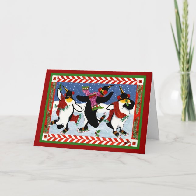 CARTES POUR FÊTES ANNUELLES UN BON TEMPS GAI (Devant)