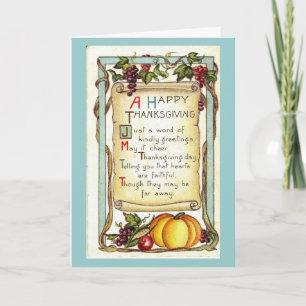 Cartes Pour Fêtes Annuelles Un Bon thanksgiving